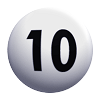 Die 6. gezogene Lottozahl war die10.