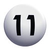 Die 2. gezogene Lottozahl war die11.