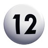 Die 2. gezogene Lottozahl war die12.