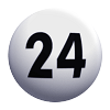 Die 2. gezogene Lottozahl war die24.