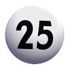 Die 3. gezogene Lottozahl war die25.