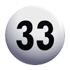Die 3. gezogene Lottozahl war die33.
