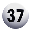 gezogene Lottozahlen beim Lotto - die Lottozahl 37